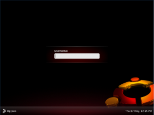 Intimidating login screen from 9.10